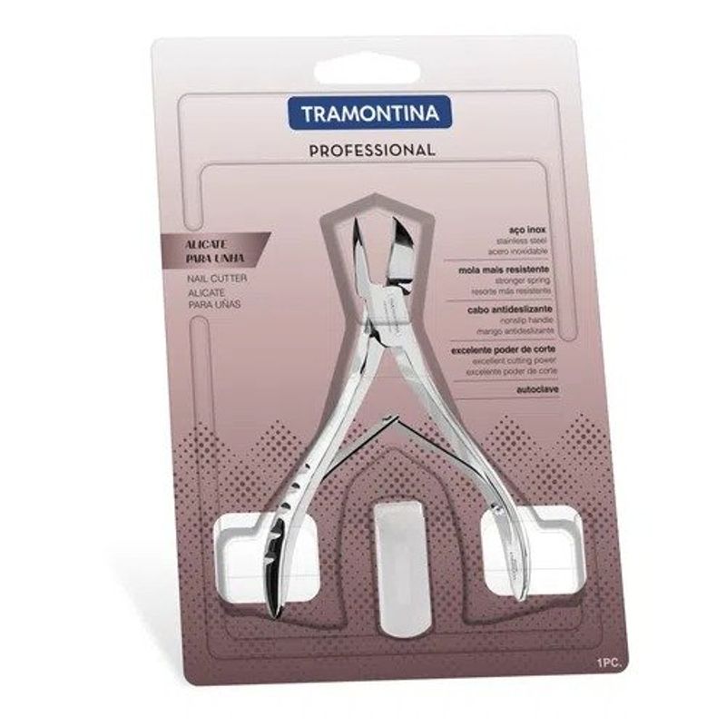 alicate para unha tramontina inox