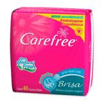 protetor diário carefree sem perfume 40 unidades