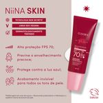 protetor solar facial eudora niina secrets skin antioleosidade fps70 40ml