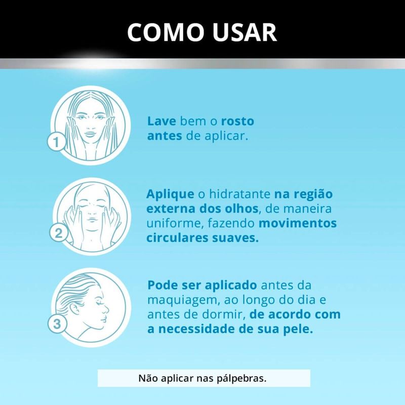 creme gel hidratante neutrogena hydro boost olhos 15g