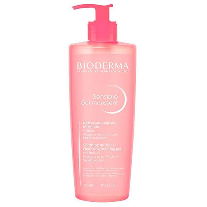 gel limpeza facial sensibio moussant tubo 500ml