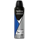 desodorante aerosol clinical rexona men clean 150ml