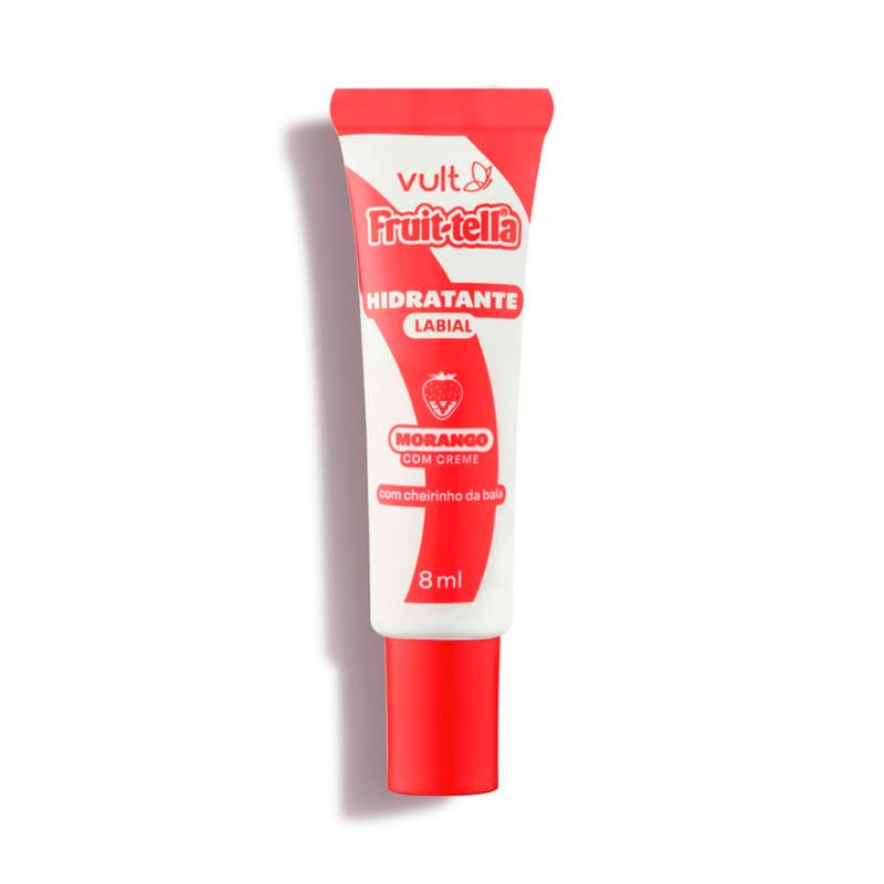 hidratante labial vult fruit-tella morango com creme 8ml