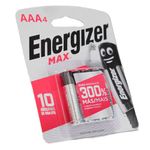 pilha energizer alcalina aaa4 cartela com 4 unidades