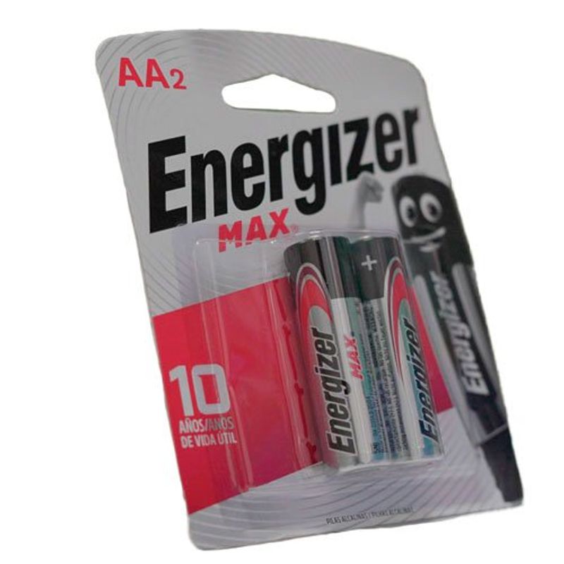 pilha energizer alcalina aa2 cartela com 2 unidades