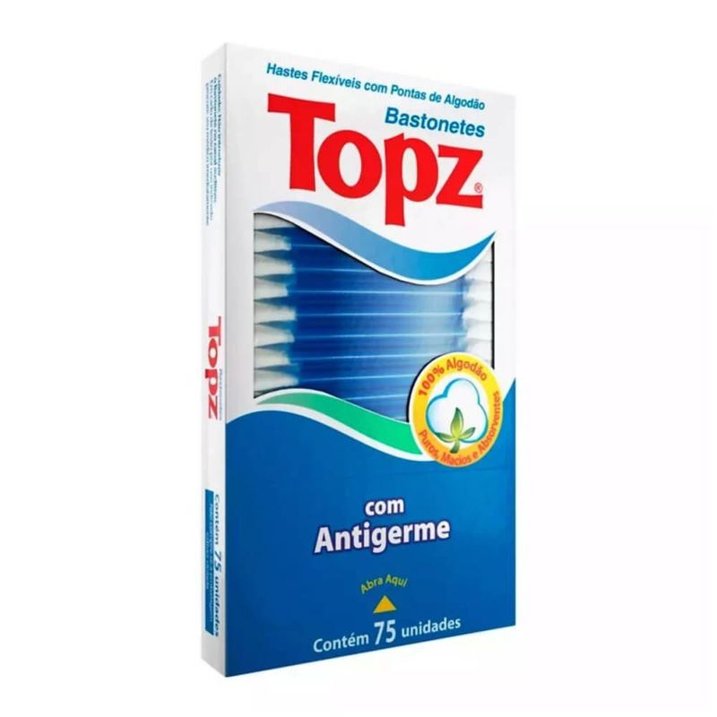 bastonetes topz com 75 unidades