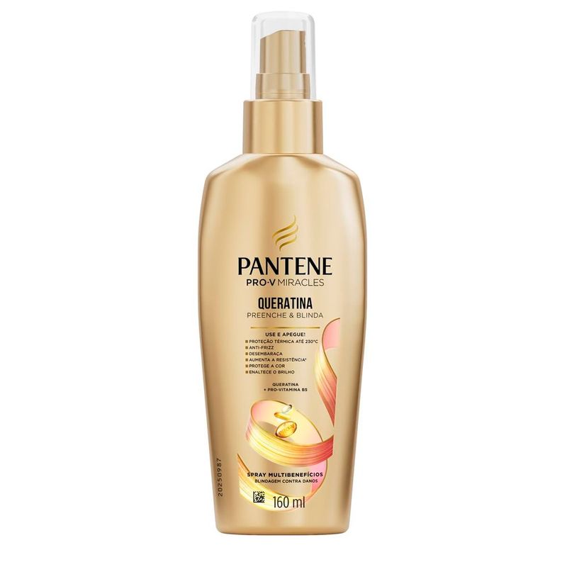 spray multibenefícios pantene miracles queratina 160ml