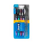 escova de dente oral-b clean complete color collection média 4 unidades