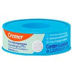 fita microporosa cremer hipoalérgica branca 1,2cm x 4,5m