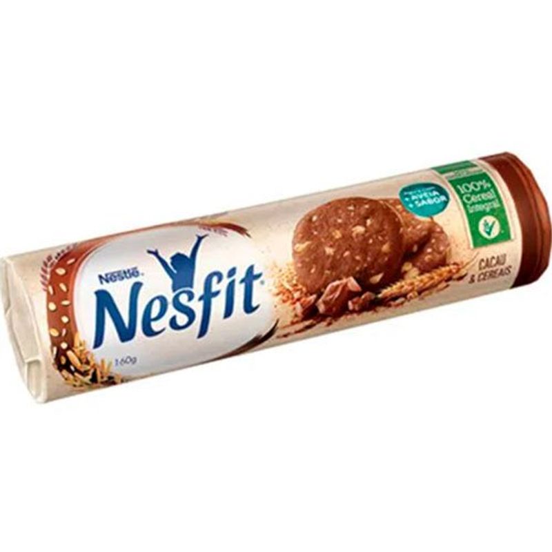biscoito nesfit cereais e cacau nestlé 160g