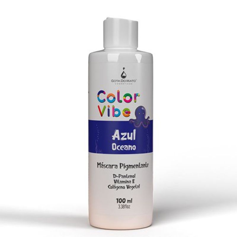 máscara pigmentante gota do mato color vibe azul oceano 100ml