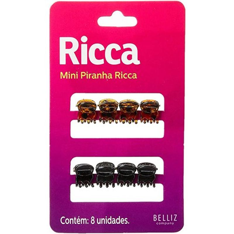 pacote mini piranha ricca belliz com 8 unidades
