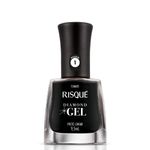 esmalte risque diamond gel preto caviar 9,5ml