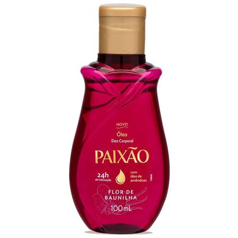 óleo corporal paixão flor de baunilha 100ml