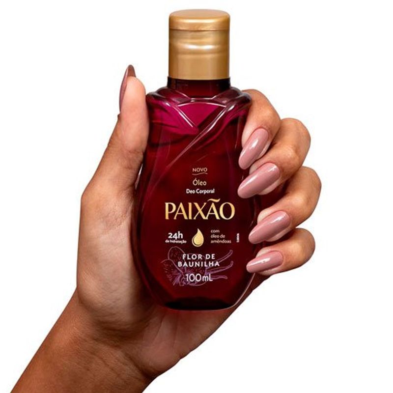 óleo corporal paixão flor de baunilha 100ml