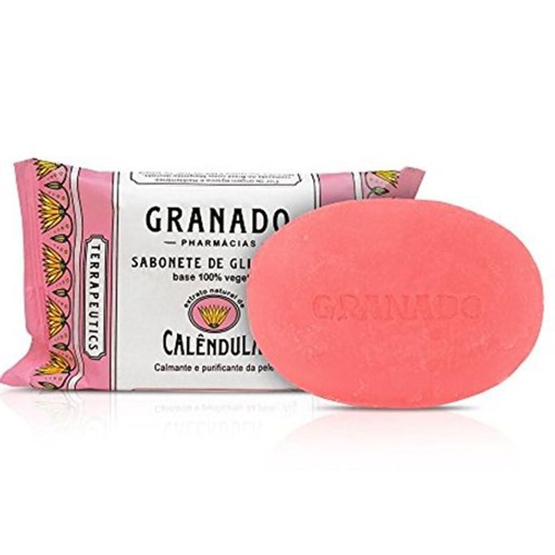 sabonete barra calêndula granado 90g