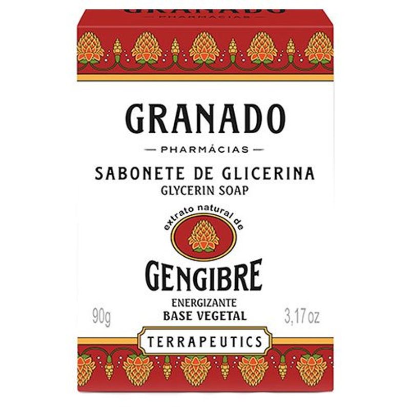 sabonete barra gengibre granado 90g