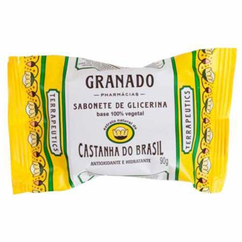 sabonete barra castanha granado 90g