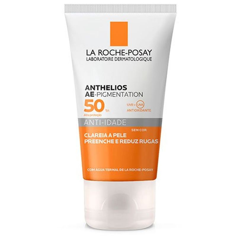 protetor solar anti-idade la roche posay anthelios ae pigmentation sem cor fps50 40g