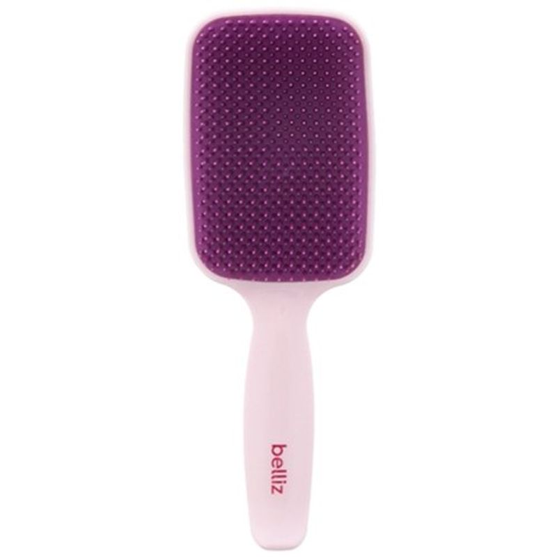 escova belliz flex raquete rosa