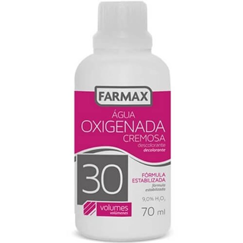 água oxigenada cremosa volume 30 farmax 70ml