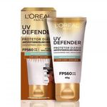 protetor solar facial 40g defender f60 escura