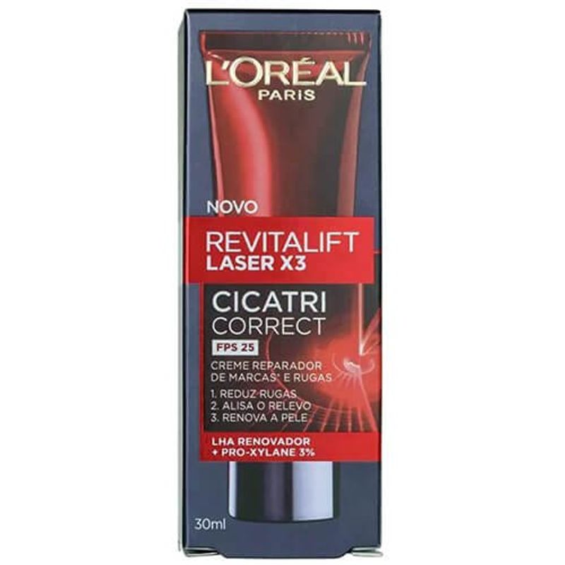 creme facial 30g revitalift cicatri correct loreal