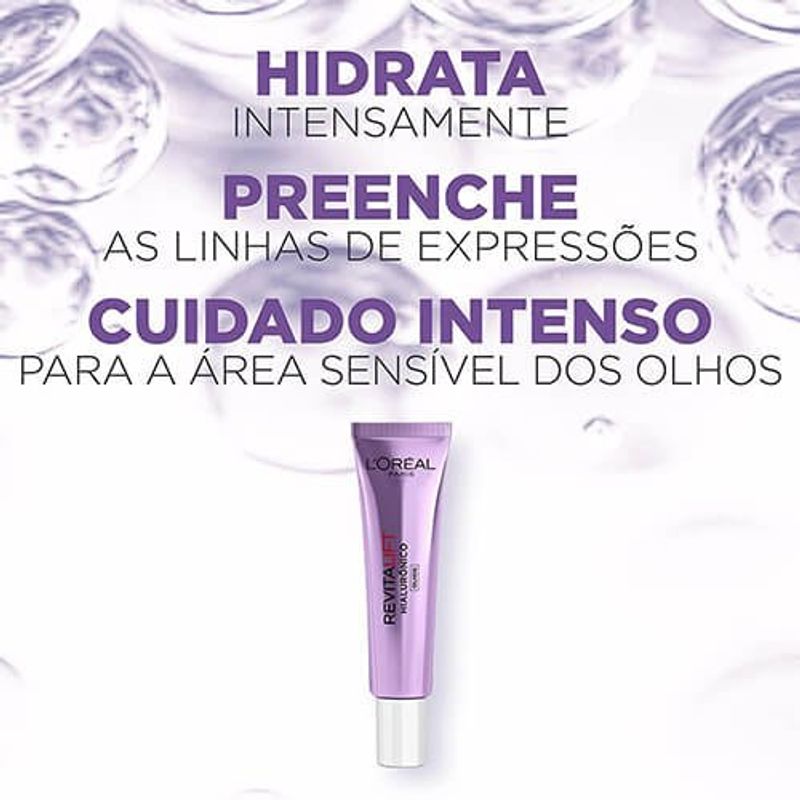 creme facial 15ml revitalift hialuronico olhos loreal