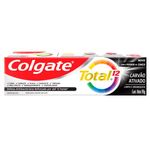 creme dental colgate total 12 carvão ativado 90g