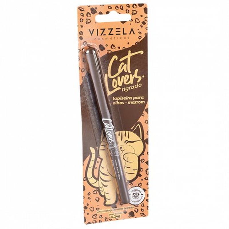lapiseira para olhos vizzela cat lovers marrom