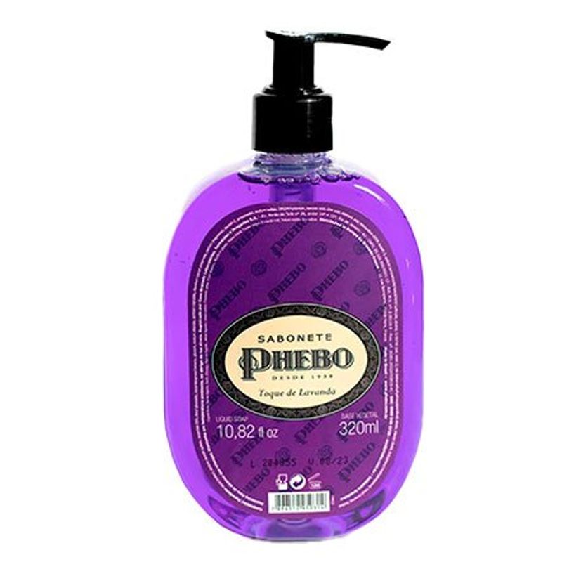 sabonete líquido phebo toque lavanda 320ml