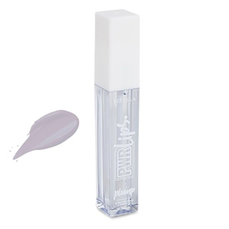 gloss labial vizzela power lips top coat incolor