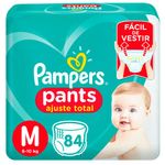 fralda pampers pants ajuste total bag tamanho m 84 unidades