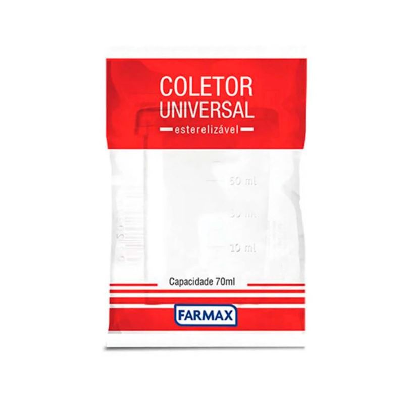 coletor universal farmax esterilizável 70ml