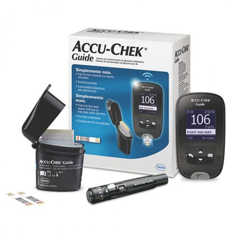 accu chek guide monitor de glicemina 10 tiras