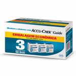kit tiras de glicemia accu-chek guide economy 3 frascos com 50 tiras