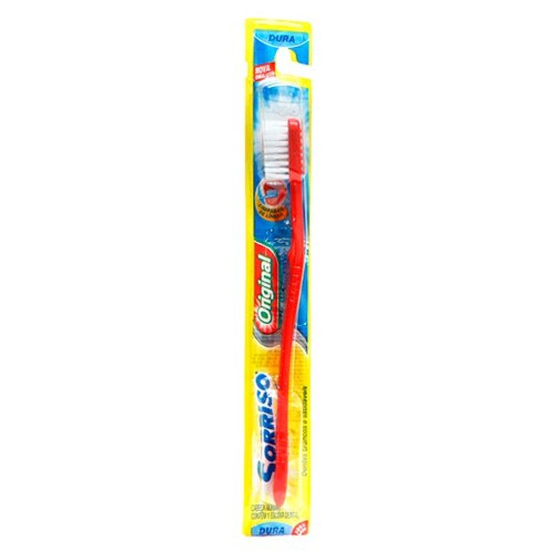 escova dental rígida sorriso original 1 unidade cores sortidas