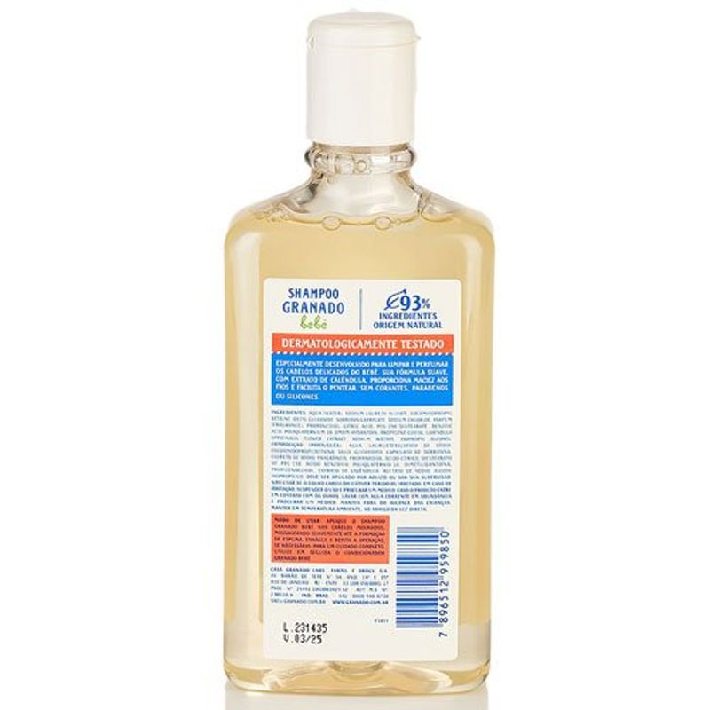 shampoo bebê granado calêndula 250ml