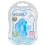 chupeta de silicone kuka soft comfort tamanho 2 azul