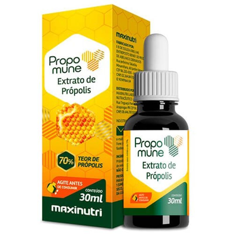 extrato de própolis 70% propomune gotas maxnutri 30ml