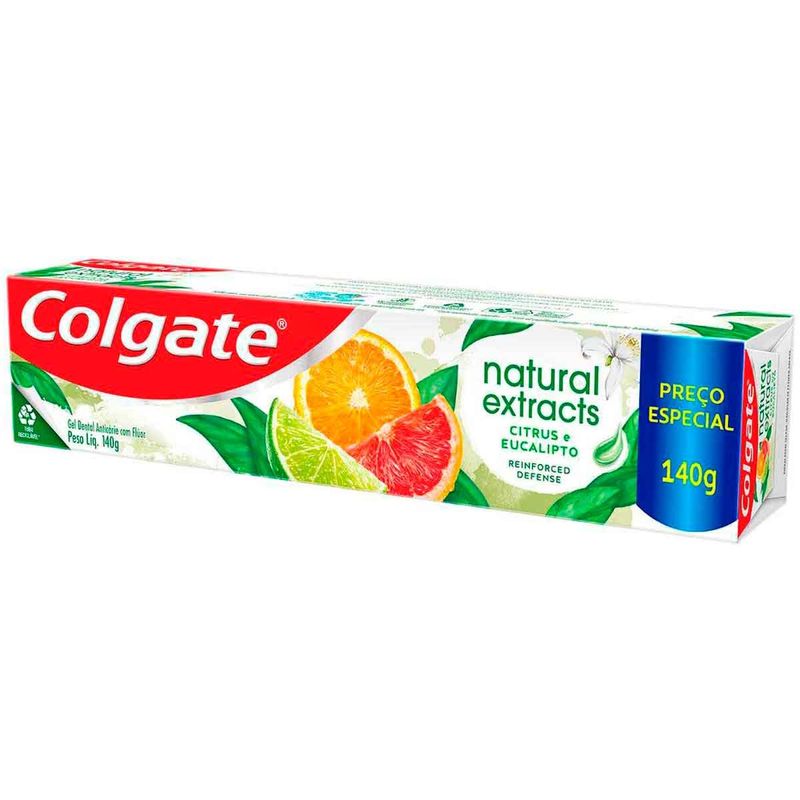 creme dental colgate natural extracts defesa reforçada 140g