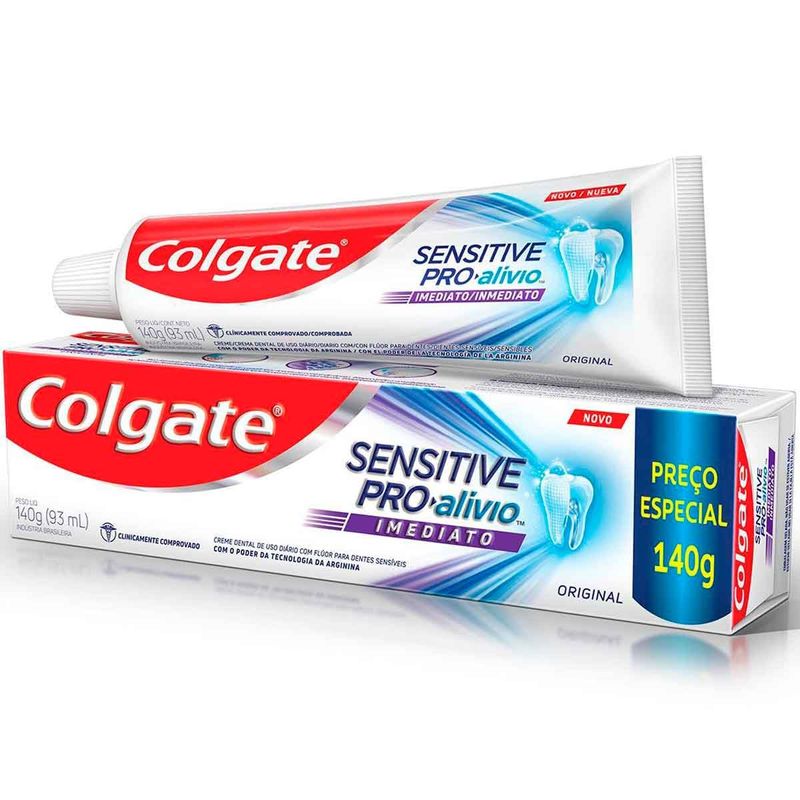creme dental colgate sensitive pro-alívio imediato original 140g