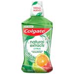 enxaguante antisséptico bucal colgate natural extracts citrus 500ml