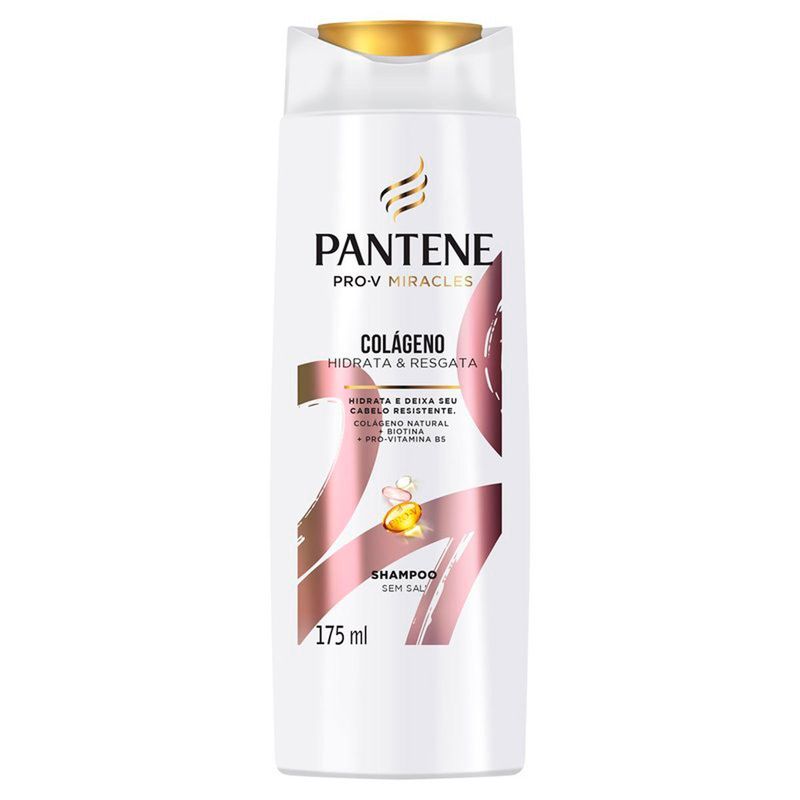 shampoo pantene colágeno hidrata e resgata 175ml