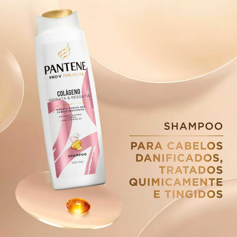 shampoo pantene colágeno hidrata e resgata 175ml
