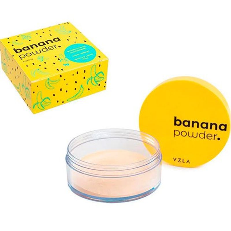 pó facial vizzela vegano banana powder