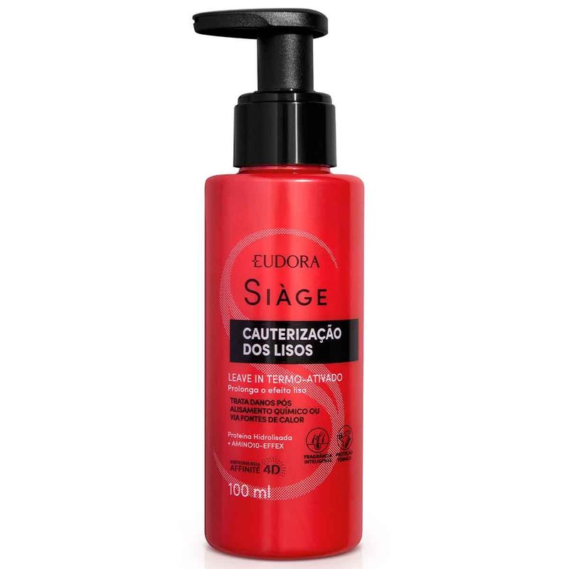 leave-in capilar siàge eudora cauterização dos lisos 100ml