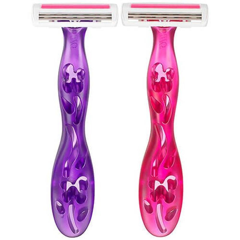 aparelho de depilar bic soleil rosa e roxo 2 unidades