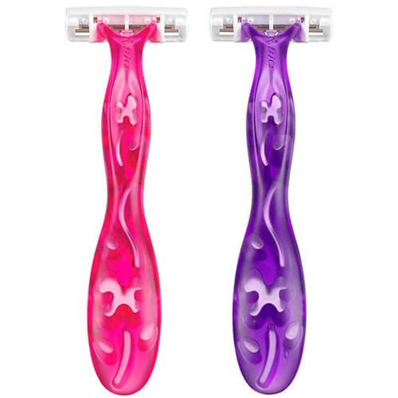 aparelho de depilar bic soleil rosa e roxo 2 unidades