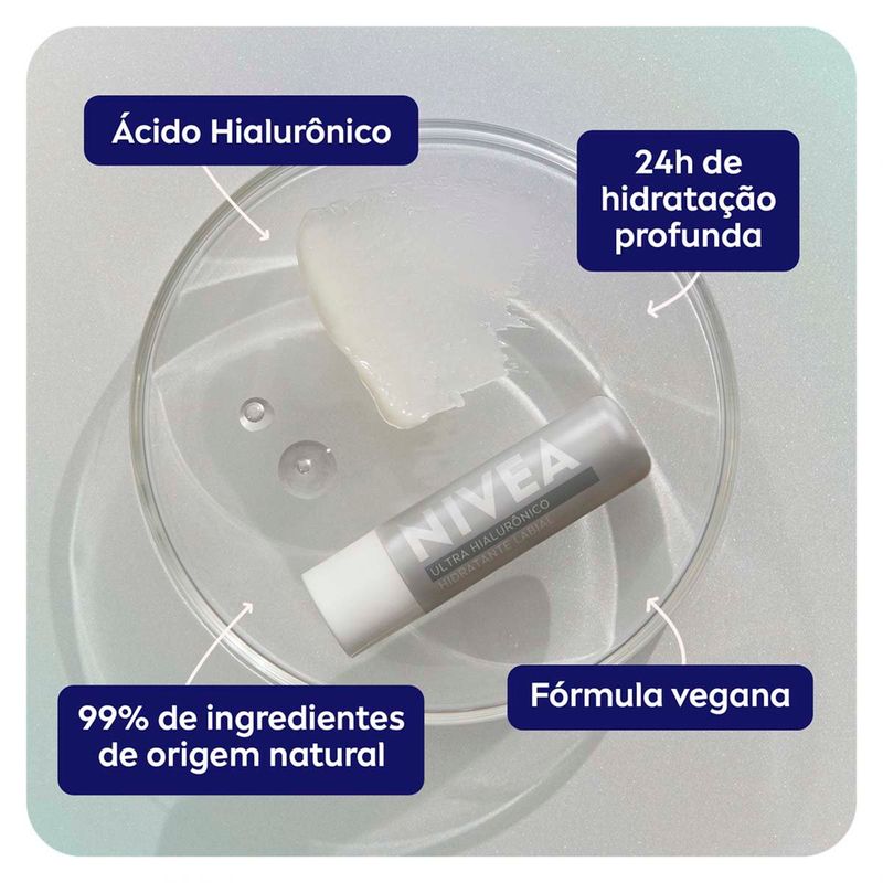 hidradante labial nivea ultra hialurônico 5,2g